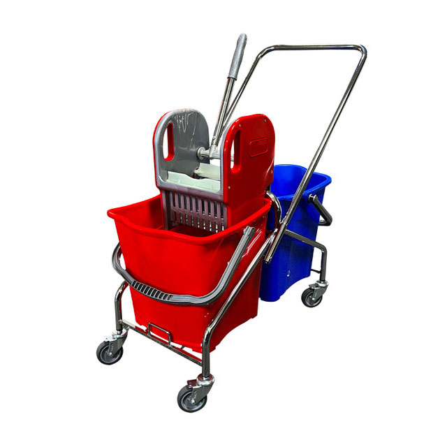 UMBEX 103 Çift Kovalı Temizlik Seti Krom